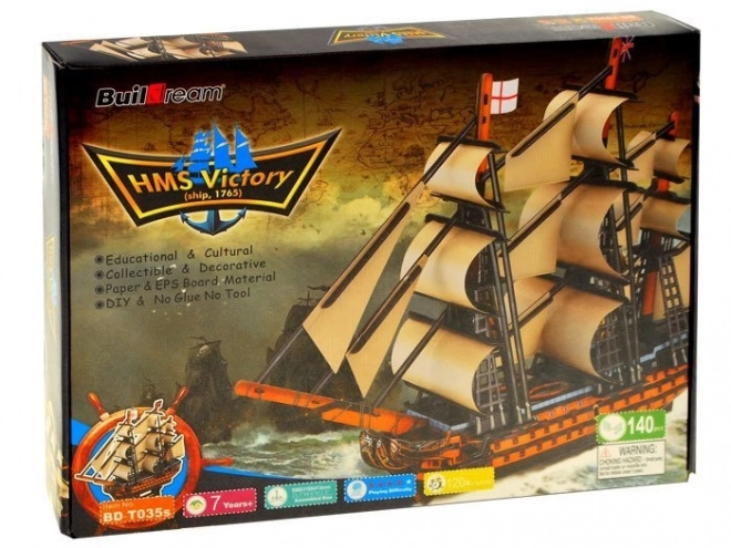 Puzzle 3D loď HMS VICTORY námořní loď ZA1785