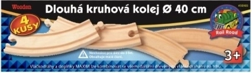 maxim dlouhá kruhová kolej – sada 4 ks