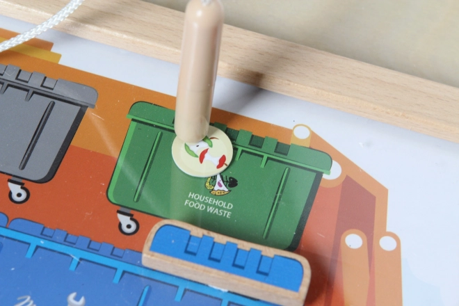 Edukativní tabule pro děti Montessori - Třídění odpadu