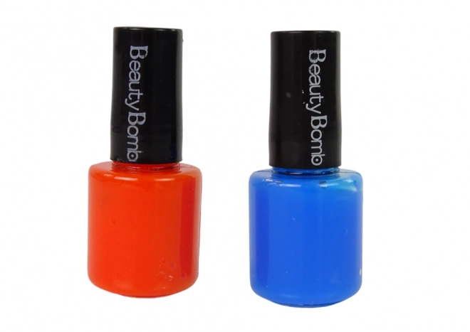 Nail art set Třpytivé laky Samolepky kroužky