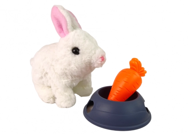 Interaktivní králíček Bunny Rabbit White Carrot Bowl Mascot