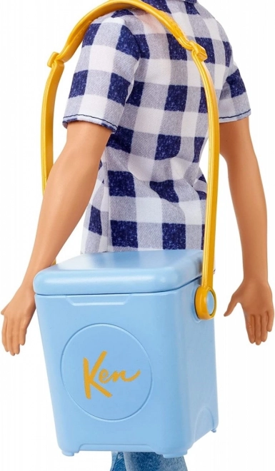 Panenka Barbie Kemping Ken s příslušenstvím