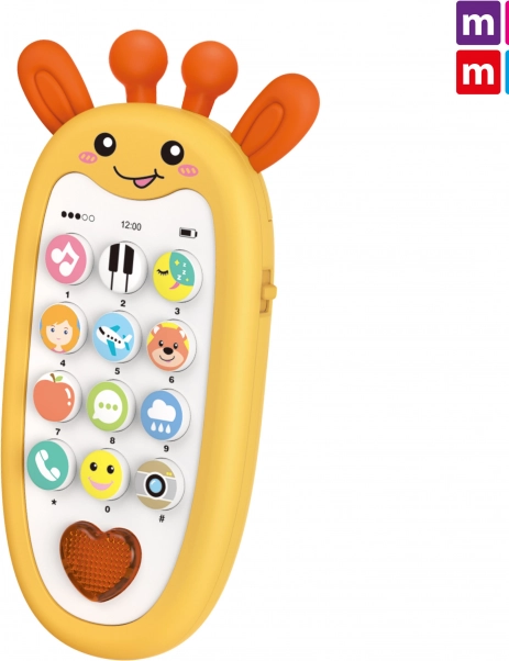 Maamaa Telefon dětský s efekty žirafa 13,5 cm