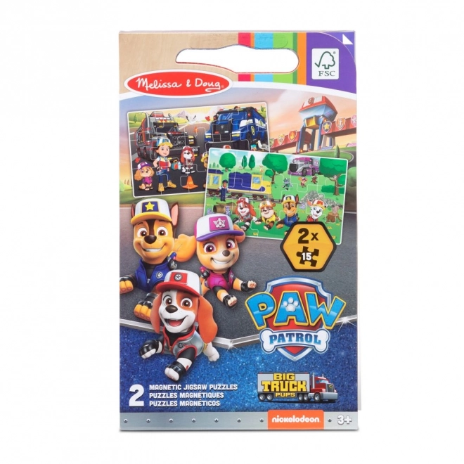 Magnetické puzzle Paw Patrol - nákladní auta