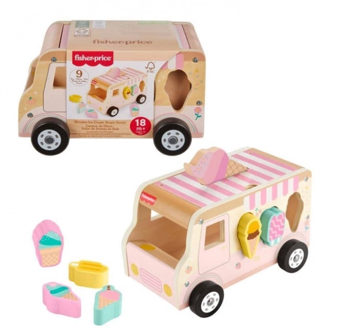 Dřevěný zmrzlinářský sortér Fisher-Price