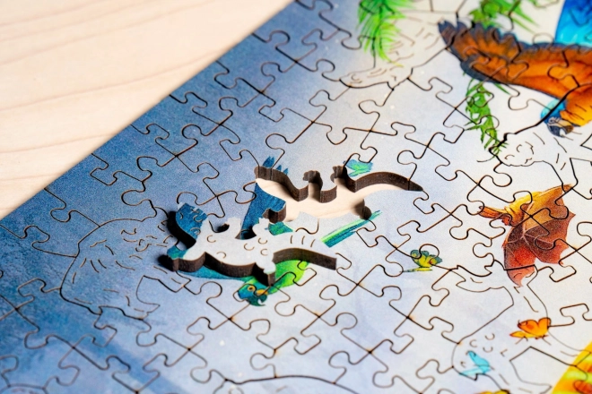 Dřevěné puzzle Tygr v džungli 500 dílků