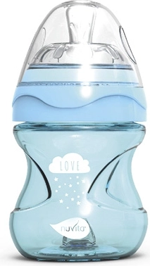 Kojenecká láhev NUVITA Cool 150 ml, světle modrá