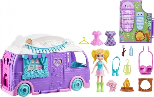 Polly Pocket Glampingový Van s Panenkou