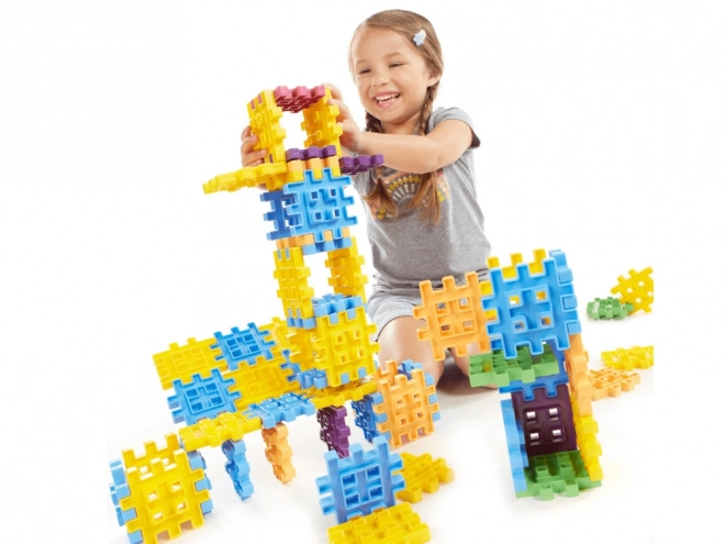Little Tikes kreativní barevné kostky Wafle 60 ks s taškou