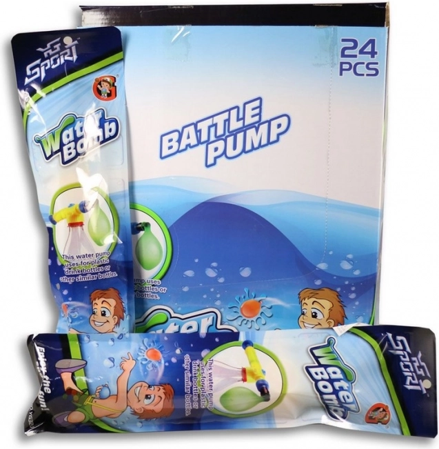 MaDe vodní pumpa s balonky 31 cm různobarevné