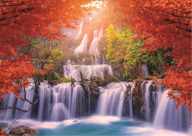 Puzzle 2000 prvků Vodopád v Thajsku