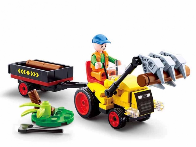 Sluban Town Farma Traktor s přívěsem