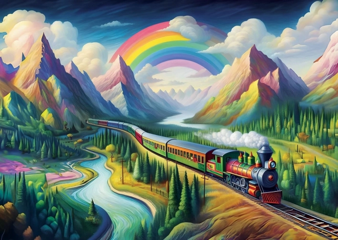 Duhový vlak Puzzle 260 dílků
