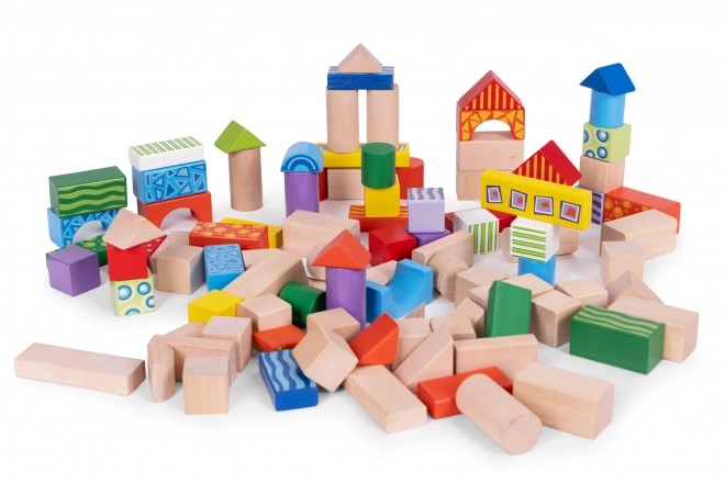 Dřevěné stavebnice pro děti s třídicí nádobou ECOTOYS