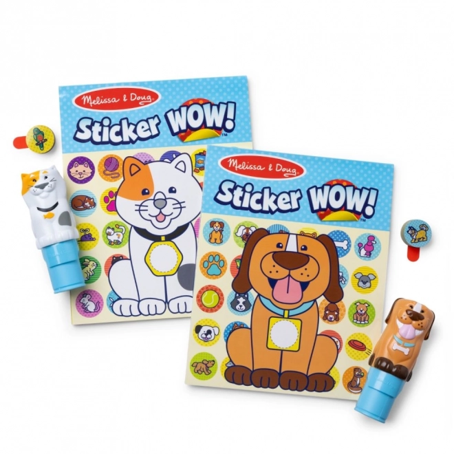Sticker WOW! dvoupak se samolepkami - Pes a Kočka (900 samolepek)