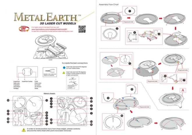 METAL EARTH 3D puzzle Star Trek: U.S.S. Enterprise NCC-1701-D