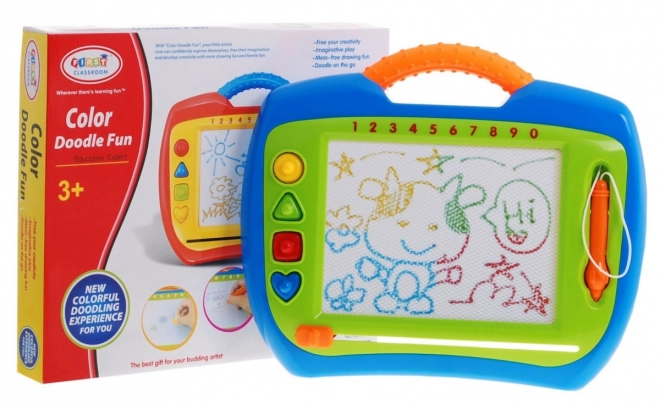 Happy Kids' Puzzle 3+ Kreativní hračka + stylus + 4 razítka + kresby ve 4 barvách