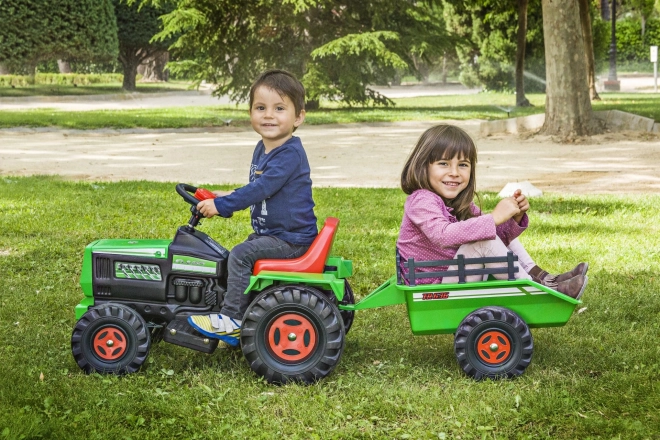 Dětský elektrický traktor s přívěsem 6V