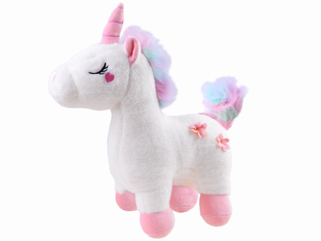 Kouzelný plyšový jednorožec 48cm ZA4403 – Bílá
