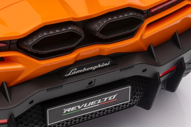 Dětské elektrické auto Lamborghini Revuelto oranžové