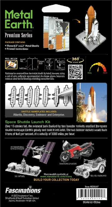 METAL EARTH 3D puzzle Space Shuttle Launch Kit (ICONX)