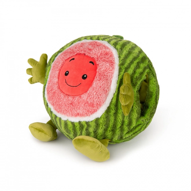Cozy Noxxiez Meloun hřejivý plyšový polštář 3 v 1