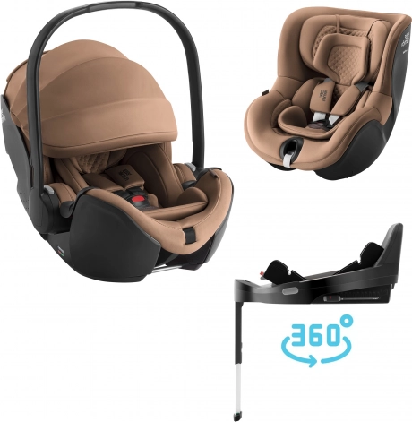 Autosedačkový set Britax Römer Baby-Safe Pro Lux + Vario Base 5Z + Dualfix 5Z Lux, Warm Caramel