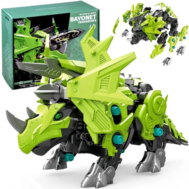 Pohyblivý model mechanického robota Triceratopse