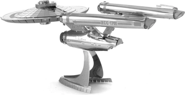 Ikonická loď STAR TREK v kovovém provedení