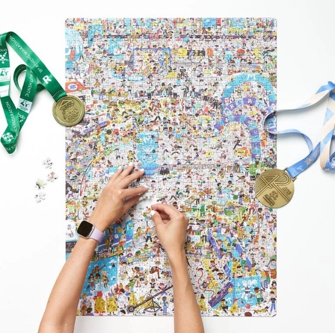 Puzzle Puzzlove Marathon 42.195 km 1000 prvků