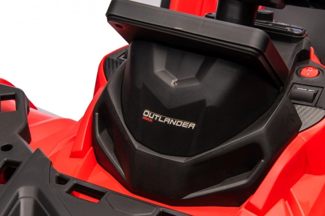 Elektrický dětský čtyřkolka Can-Am Outlander červená