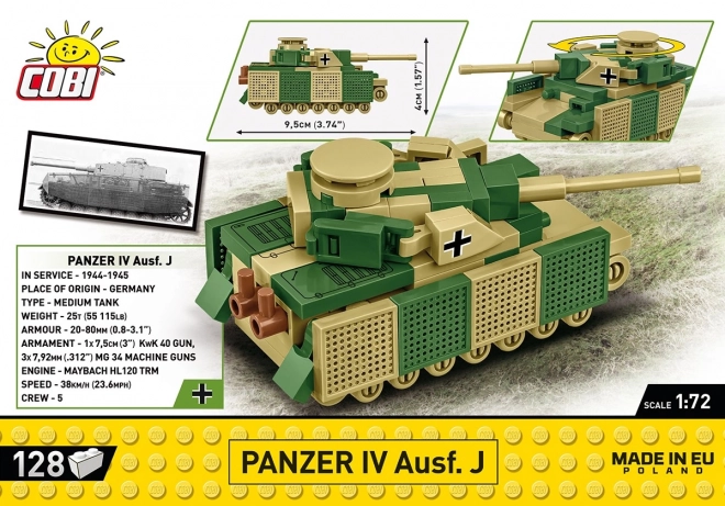 COBI 3097 II WW Panzer IV Ausf J, 1:72, 128 k
