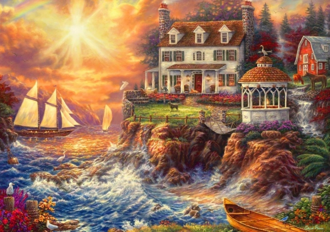 Puzzle Život nad rozbouřeným mořem od BLUEBIRD 1000 dílků
