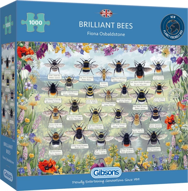 Gibsons Puzzle Brilantní včely 1000 dílků