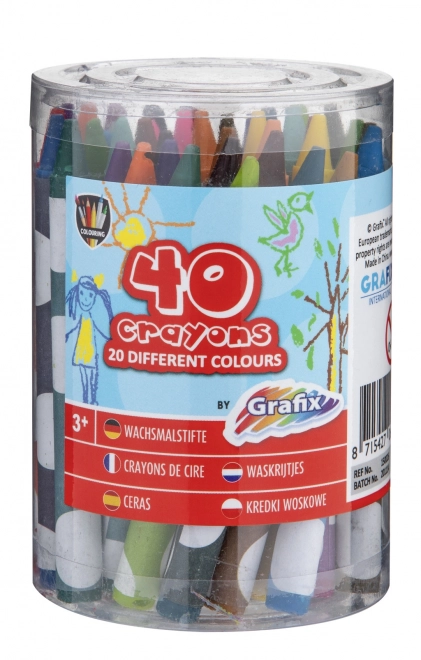 Sada voskovek v 40 barvách