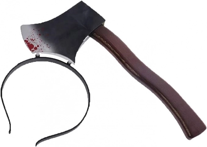 Halloweenská čelenka s plastovou sekerou