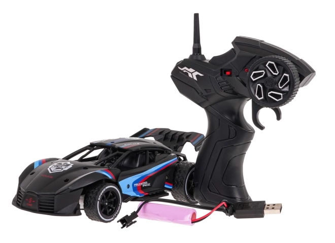 Rychlostní kovové auto 1:20 R/C – Černé