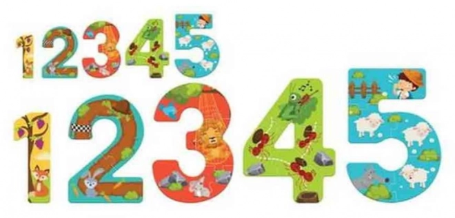 Luna Puzzle s číslicemi a Ezopovými bajkami pro děti