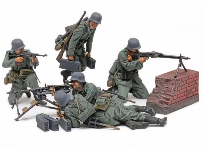 Německý kulometný tým (polovina druhé světové války) 1/35