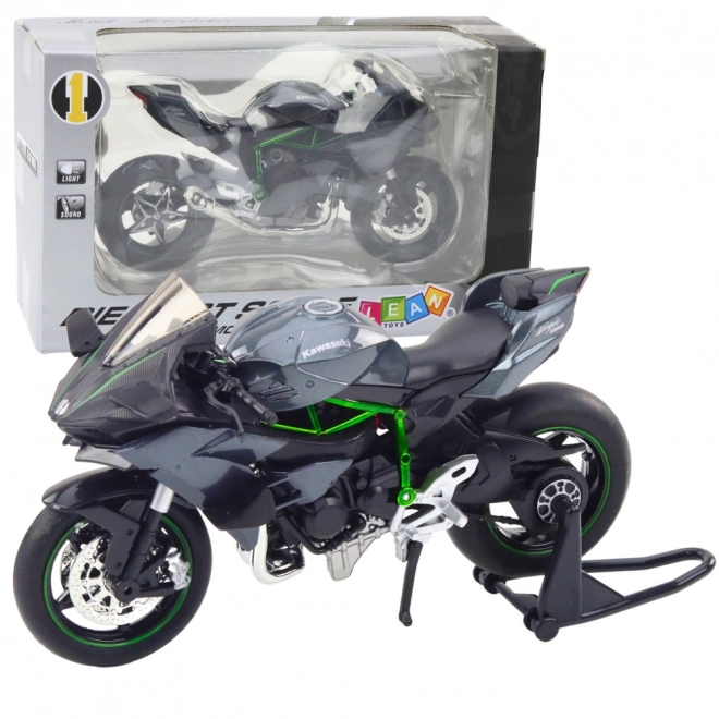 Metalový Sportovní Motocykl s Efekty Světel a Zvuků