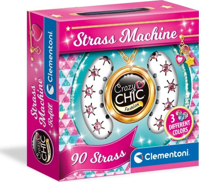 Clementoni Crazy Chic náhradní sada štrasových kamenů 90 ks