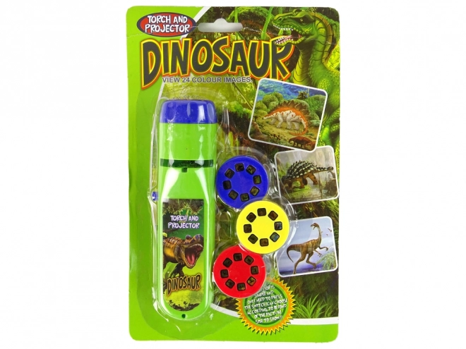 Projektorová svítilna s dinosaury a 24 snímky