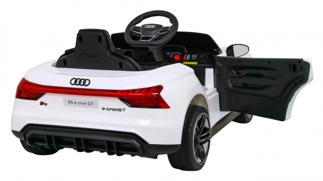 Audi RS E-Tron GT dětské elektrické auto s ovladačem a pohonem 4x4 – Bílá