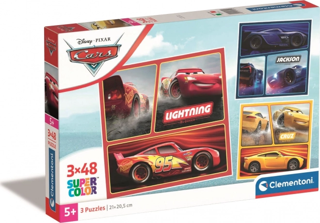 Puzzle 3x48 dílků Disney Auta