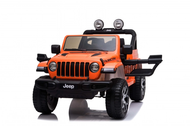 Dětské elektrické auto Jeep Wrangler Rubicon oranžové