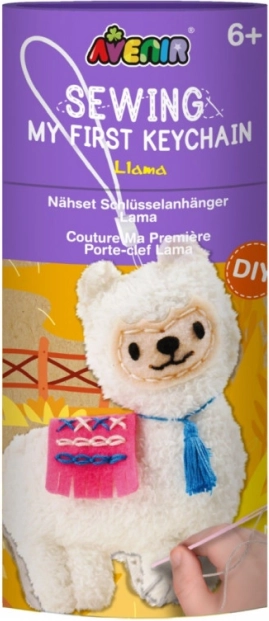 Kreativní sada Ušij přívěsek na klíče - Lama