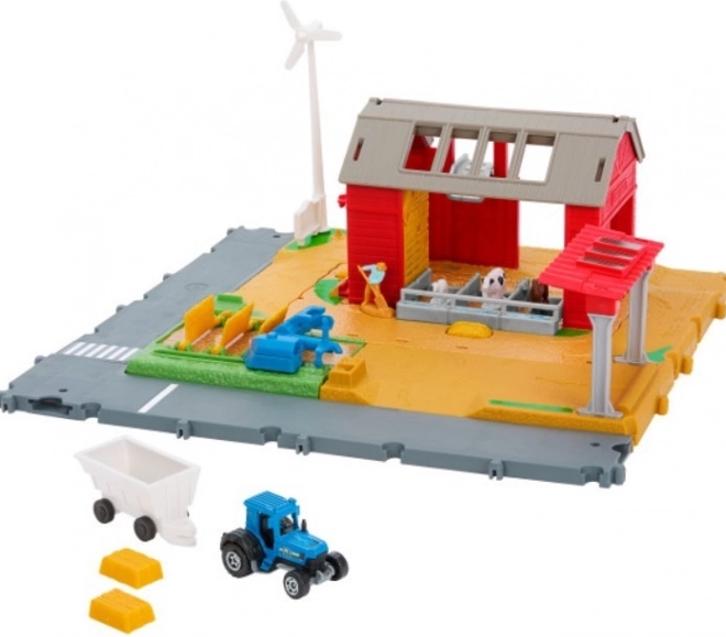 Matchbox sada farma zvířata traktor zvuk