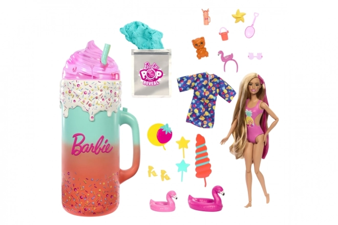 Panenka Barbie Pop Reveal Dárková sada Tropické smoothie