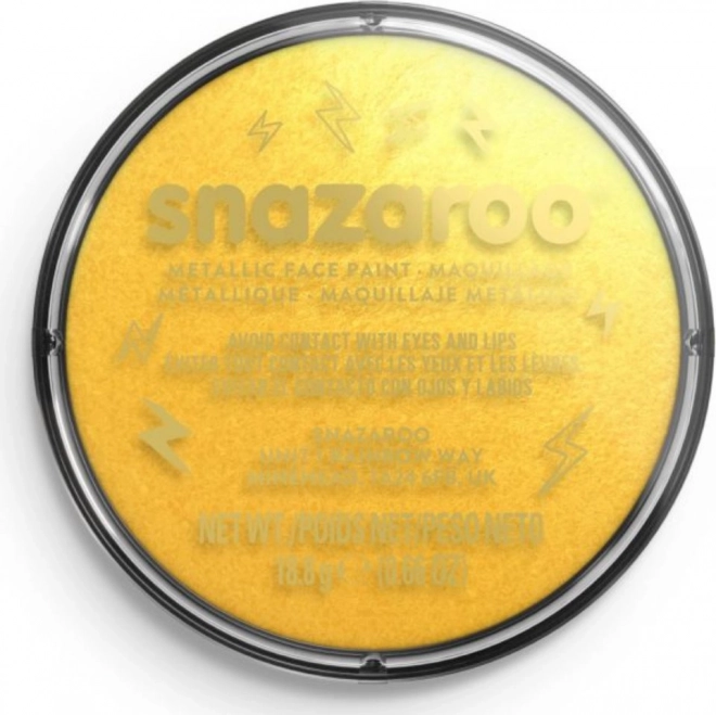 Barva na obličej Snazaroo Metalická Zlatá 18ml