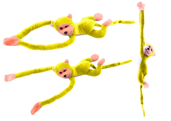 Plyšový maskot opice se zvukem žlutý 60 cm